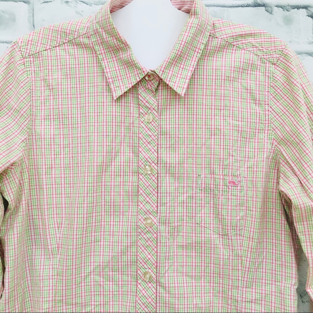 Vineyard Vines Button Down Shirt 3/4 Sleeves Women - Picture 8 of 8